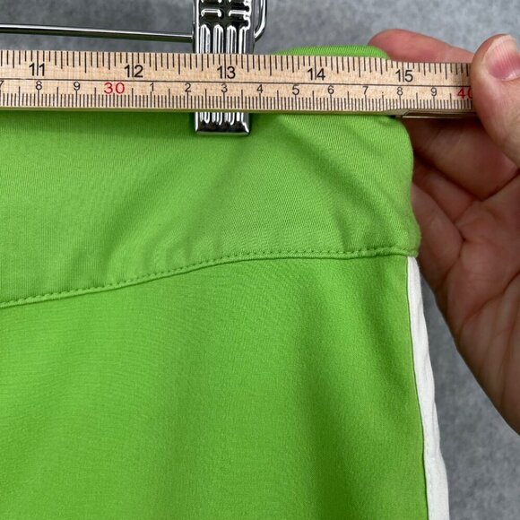 Athleta Womens Swift Zip Golf Tennis Skort Size 8 Green White Preppy Pockets EUC - Picture 11 of 14